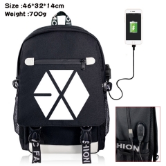 K-POP EXO Canvas Students Backpack Anime Bag