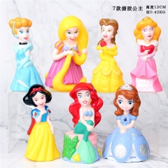 7Style Disney Princess Cartoon Cosplay Collection Model Toy Anime PVC Figure (7pcs/set)