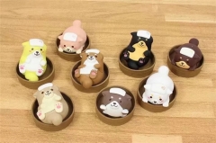 8 Styles Cute Puppy Collection Toys Statue Anime PVC Figures 5cm (set)