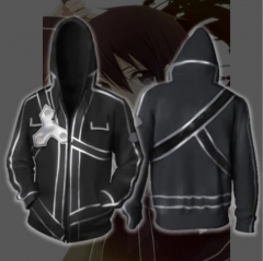 Sword Art Online Anime 3D Print Casual Zipper Hoodie