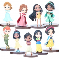 Disney Princess Marvel Hero Cartoon Cosplay Collection Model Toy Anime PVC Figure 9piece/set