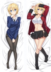 Girls und Panzer Japanese Anime Sexy Girl Stuffed Anime Long Pillow