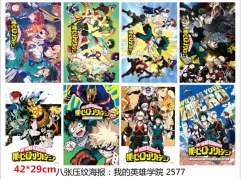 My Hero Academia Anime Posters Set(8pcs a set)