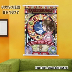 Spirited Away Miyazaki Hayao Cartoon Wall Scroll Decoration Fancy Wallscrolls
