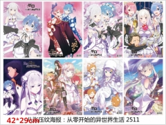 Re:Zero kara Hajimeru Isekai Seikatsu Anime Posters Set(8pcs a set)