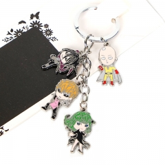 One Punch Man Cosplay Decorative Alloy Anime Keychain