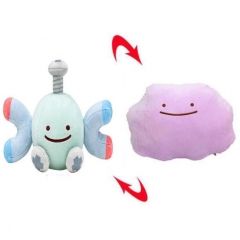 Pokemon Two Sides Magnemite Cos Ditto Cartoon Character Collection Doll Anime Plush Toy
