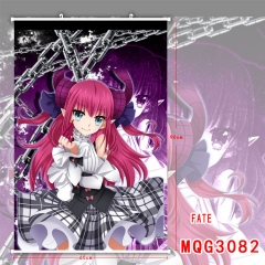 Fate Stay Night Anime White Plastic Rod Cloth Painting Wallscrolls 60*90CM