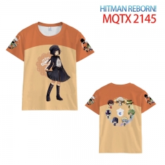 Hitman Reborn Full Printed Short Sleeve Anime T Shirts