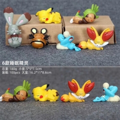 Pokemon Cute Collection Decorative Model Toy Anime Jenga Figures (6pcs/set)
