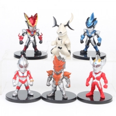 Ultraman Collection Model Toy Anime PVC Figure 6 Piece /Set
