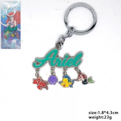 Disney The Little Mermaid Ariel Movie Cartoon Alloy Keychain