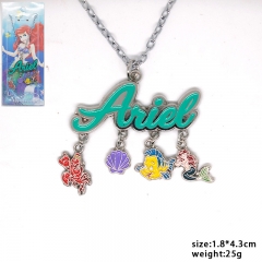 Disney The Little Mermaid Ariel Movie Cartoon Alloy Necklace