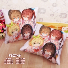 Anime Character Cartoon Square Pillow
