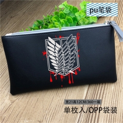 Attack On Titan Cosplay Cute Cartoon Pattern For Student Anime Pencil Bag