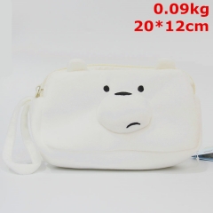 We Bare Bears Cute Cartoon Cosplay Anime Plush Cosmetic Bag