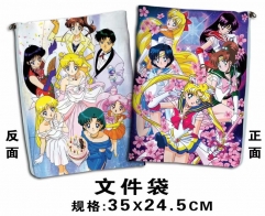 Pretty Soldier Sailor Moon Cartoon For Student Office File Holder Anime File Pocket