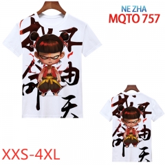 Ne Zha Cartoon Character 3D Printing Short Sleeve T shirts