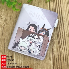 Arknights Cartoon Cosplay Purse PU Leather Anime Short Wallet