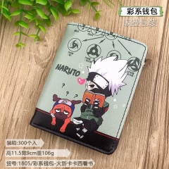 Naruto Cartoon Cosplay Purse PU Leather Anime Short Wallet