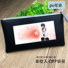 Flipped Cartoon Cosplay For Student PU Anime Pencil Bag