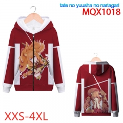 The Rising of The Shield Hero Full Color Zipper Hooded Patch Pocket Coat Hoodie