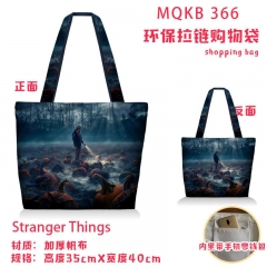 Stranger Things Anime Thick Canvas Shopping Bag