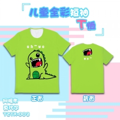Fashion Dinosaur Pattern Unisex For Kid Modal Material Anime T shirt