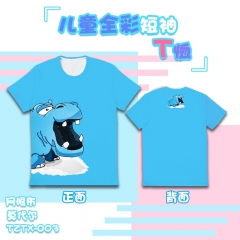 Fashion Crocodile Pattern Unisex For Kid Modal Material Anime T shirt