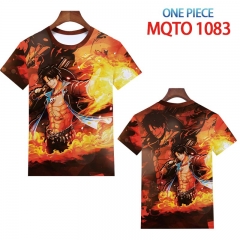 One Piece Character Anime Cartoon Movie 3D Printing Short Sleeve Casual T shirt