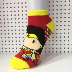 Wonder Women Cosplay Cartoon For Adult Fashion Anime Short Socks