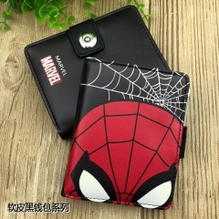 Marvel's The Avengers Spider Man Cartoon Cosplay Purse PU Leather Anime Short Wallet