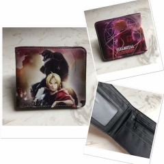 Fullmetal Alchemist Cartoon Anime PU Leather Wallet and Purse