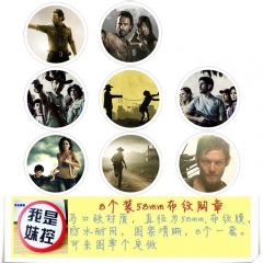 Constantine Movie Anime Cartoon Brooches And Pins 8pcs/set