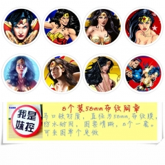 Wonder Woman Movie Cartoon Brooches And Pins 8pcs/set