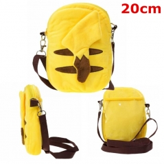 8Inches Pokemon Pikachu For Kids Cartoon Anime Plush Satchel Shoulder Backpack Bag