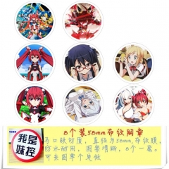 Ore, Twintail ni Narimasu Anime Character Cartoon Brooches And Pins 8pcs/set