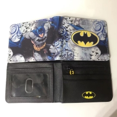 Batman Movie Colorful Short Folding Purse PU Anime Wallet