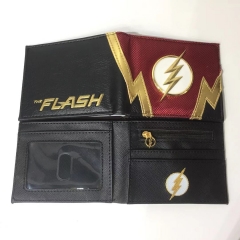 The Flash Movie Colorful Short Folding Purse PU Anime Wallet