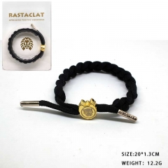 Rastaclat Black Jewelry Bangles Weaving Anime Bracelet
