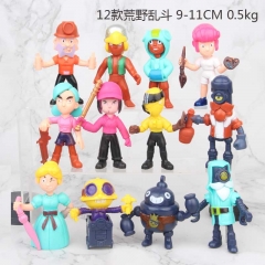 Brawl Stars Mode Collection Model Toy Anime PVC Figure 12PCS/Set 9-11CM