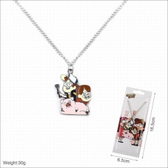 Gravity Falls Pattern Cartoon Cosplay Anime Alloy Necklace