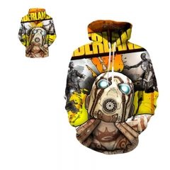 Borderlands Game Cosplay For Adult 3D Printing Anime Zipper Hoodie
