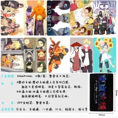 Naruto Pattern Anime Cartoon Card Stickers 10pcs/set