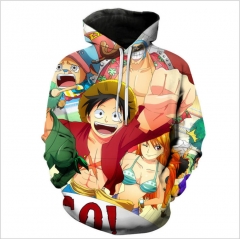 One Piece Anime 3D Print Casual Hooded Hoodie