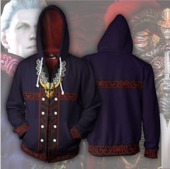 Devil May Cry Game 3D Print Casual Zipper Hoodie