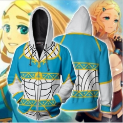 The Legend of Zelda Anime 3D Print Casual Zipper Hoodie