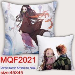 Demon Slayer: Kimetsu no Yaiba Cartoon Cosplay Anime Square Soft Stuffed Pillow