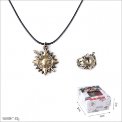 Game of Thrones Cosplay Collection Alloy Anime Necklace and Ring Set
