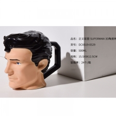 Justice League Superman Movie Cosplay 3D Character Printing Cup Anime Ceramic Mug